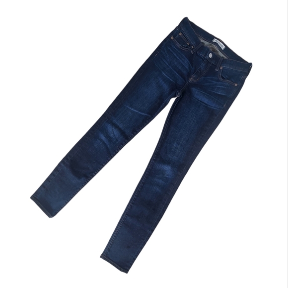 Madewell Alley Straight Leg Jeans Size 25 Dark Blue Mid Rise Slim Fit. - Picture 1 of 10
